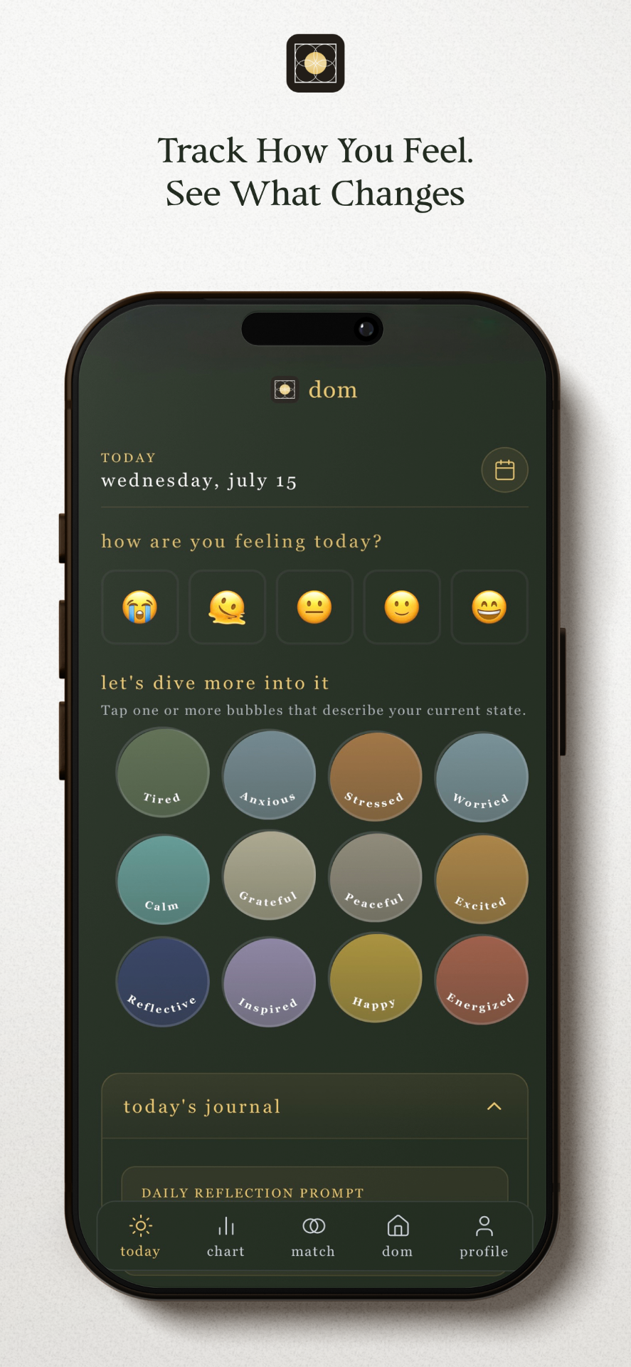 dom app – mood tracking